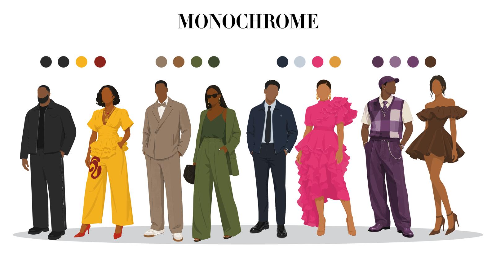 Monochrome Magic dress code inspiration